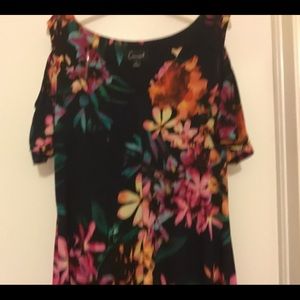 Cold water multi color maxi dress